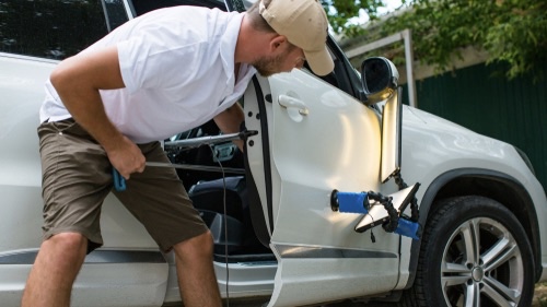 Car door dent repair breakdown